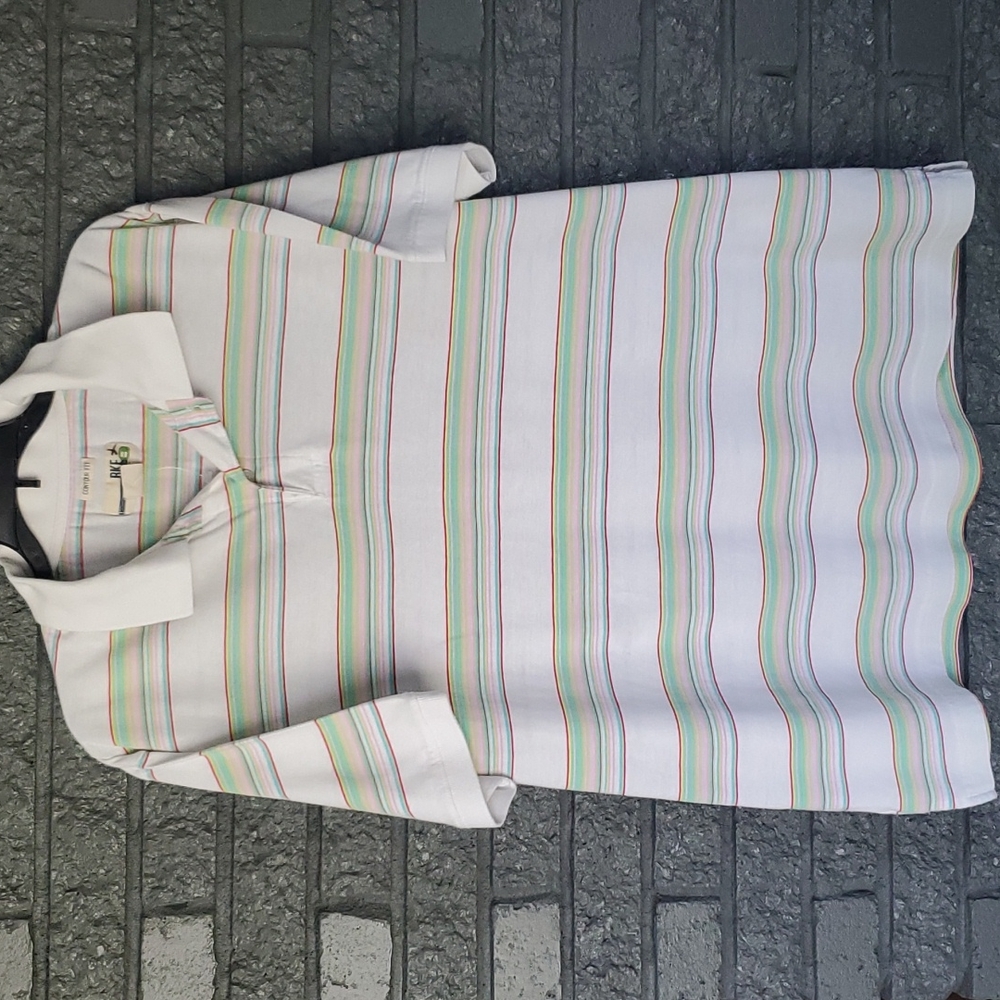 BKE- Short Sleeve Striped Polo shirt